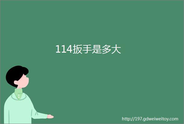 114扳手是多大