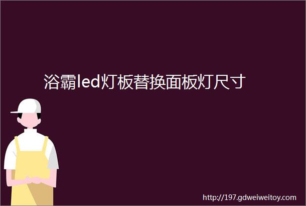 浴霸led灯板替换面板灯尺寸